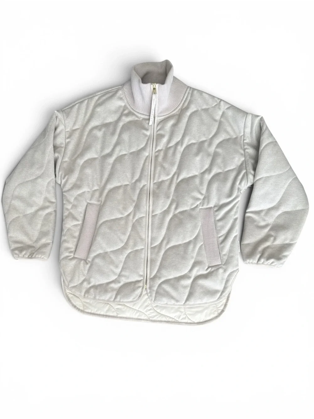Sold Out - Women’s Small Varley Quilted Twill Jacket in Beige Fall Jacket NWOT - Picture 3 of 12
